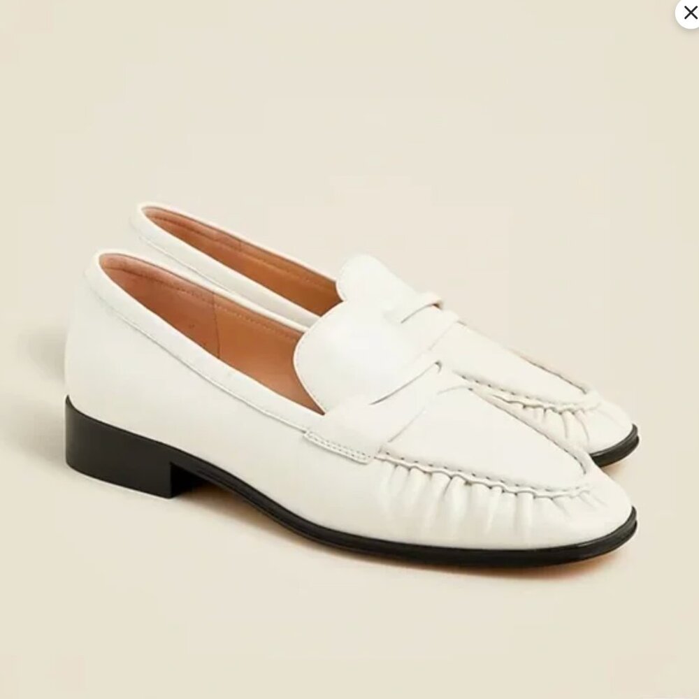 White Maison Loafers
